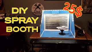 DIY SPRAY BOOTH UNDER 30 [upl. by Odravde722]