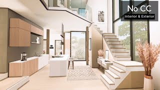 Modern Dream Home  Scandinavian Interior No CC  Sims 4 Stop Motion [upl. by Campos]