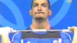 Pyrros Dimas  2075kg CampJ Gold Medal Attempt 2004 Olympics [upl. by Mercola422]