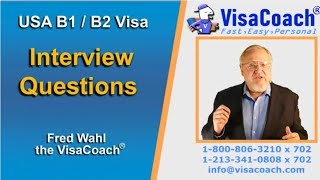 USA B1 B2 Visitor Visa Interview Questions and Answers b214 [upl. by Phenica]