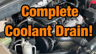 How to do Complete Coolant Drain Sienna secret revealed [upl. by Ecilahc]