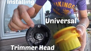 Installing Universal Trimmer Head  Rino Tuff Pivotrim AutoWinder [upl. by Nosyk]