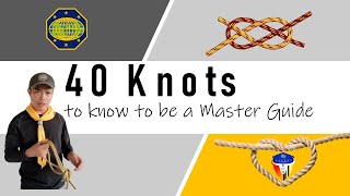 40 Essential Knots for Master GuidesPathfinders [upl. by Enylcaj]