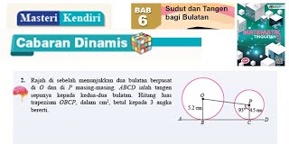 KSSM Matematik Tingkatan 3 Bab 6 sudut dan tangen bagi bulatan masteri kendiri no2 cabaran dinamis [upl. by Benedetta433]