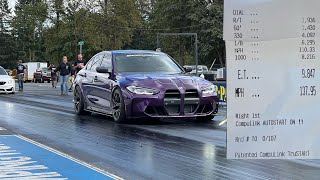 G80 M3 competition 9 second 14 Mile [upl. by Peregrine]