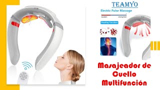 Masajeador de Cuello y Cervical Multifunción Electromagnético con Función de Calor TEAMYO [upl. by Norga]