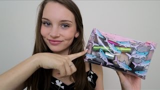 ASMR Whats In My Makeup Bag Tapping and Brushing [upl. by Enuahs]