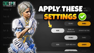 Best ADVANCED SETTINGS To Become PRO In PUBG NEW STATE [upl. by Deelaw]