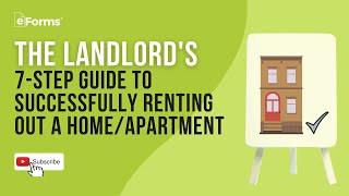 The Landlords 7Step Guide to Successfully Renting Out a HomeApartment [upl. by Nnyleitak]