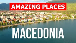 Macedonia country tour  Attractions lakes mountains nature cities  4k video  North Macedonia [upl. by Polik227]