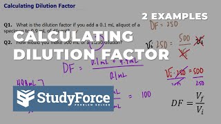 Calculating Dilution Factor [upl. by Nosduj]