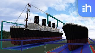 Building Ocean Liner Hull with WorldEdit [upl. by Novla]