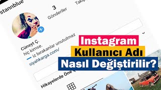 Instagram Kullanıcı Adı Nasıl Değiştirilir [upl. by Zaneta]