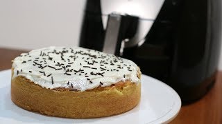 How to Make a Cake in Air Fryer  Easy Air Fryer Cake [upl. by Aizirtap522]